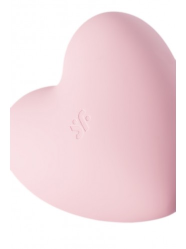 Вакуум-волновой бесконтактный стимулятор клитора SATISFYER CUTIE HEART, силикон, розовый