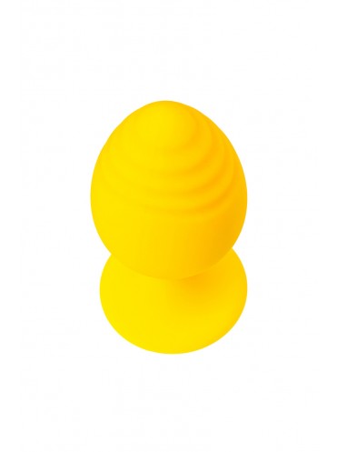 Анальная втулка TODO BY TOYFA RIFFLE, силикон, желтый, 6 см
