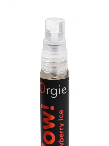 Оральный спрей Orgie WOW! STRAWBERRY ICE Blowjob Spray с охлаждающим и возбуждающим эффектом, 10 мл