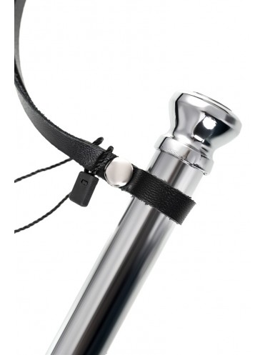 Стек PECADO BDSM, с металлической рукоятью, модель 2, натуральная кожа, черный