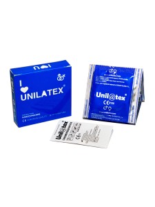 Презервативы UNILATEX, NATURAL PLAIN, гладкие, классические, 19 см, 5,4 см, 3 шт.