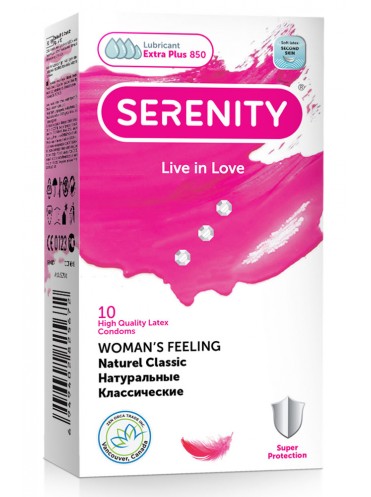 Классические Натуральные Презервативы Serenity WOMAN’S FEELING 10 шт. 