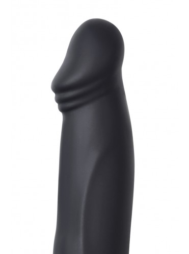 Насадка на пенис для двойного проникновения BLACK&RED BY TOYFA, силикон, черная, 19 см