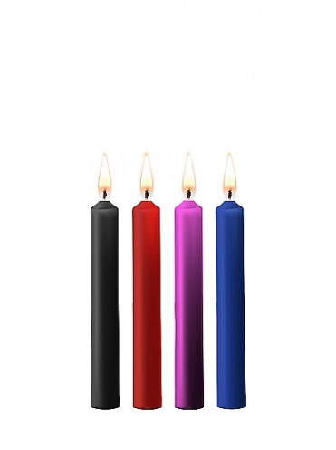 Набор разноцветных восковых BDSM-свечей Teasing Wax Candle