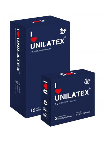 Презервативы UNILATEX EXTRA STRONG 12+3 шт