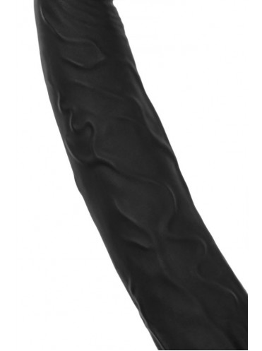 Насадка на пенис для двойного проникновения Black&Red by TOYFA , силикон, чёрный, 16,5 см