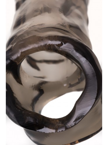 Насадка TOYFA XLOVER, для увеличения размера, TPE, черная, 19.5 см
