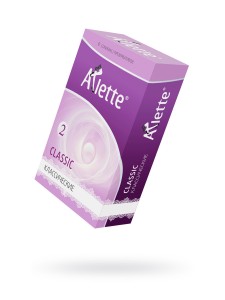 Презервативы ARLETTE, CLASSIC, латекс, классические, 19 см, 5,5 см, 6 шт.