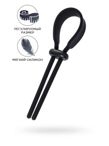 Лассо на пенис A-TOYS BY TOYFA KEB, силикон, черное, 14 см