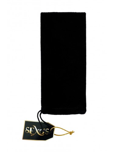 Стеклянный минивибратор SEXUS GLASS, стекло, черный, 10 см