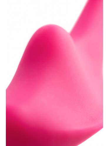 Клиторальный вибратор в трусики JOS PANSY, силикон, розовый, 8 см