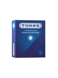 Презервативы классические TOREX латекс, №3, 19 см