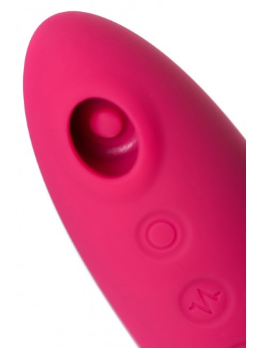 Вибратор с вакуумно-волновой стимуляцией и нагревом JOS ENILA, силикон, розовый, 23 см