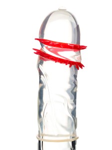 Насадка-презерватив стимулирующая с усиками № 6. 19 см