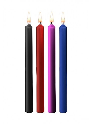 Набор разноцветных восковых BDSM-свечей Teasing Wax Candles Large