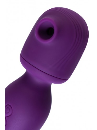 Стимулятор 2 в 1 JOS KISOM, силикон, фиолетовый, 24 см