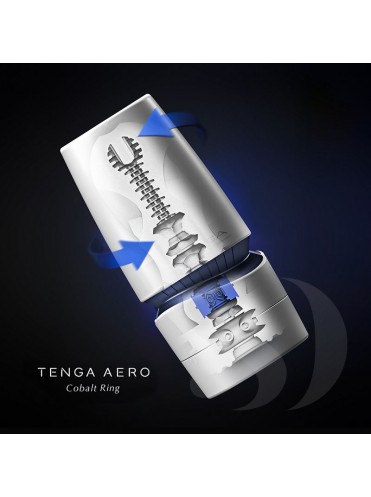 Новый вид орального секса! TENGA Aero Мастурбатор Cobalt Ring