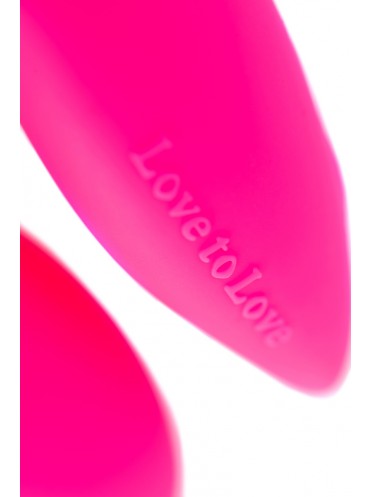 Многофункциональный стимулятор для пар на пульте ДУ LOVE TO LOVE, WONDERLOVE., силикон, розовый