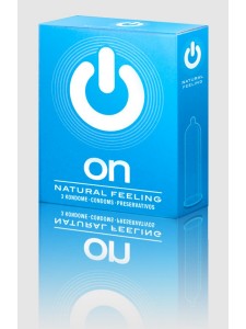 Презервативы "ON)" Natural feeling №3 - классические (ширина 54mm)