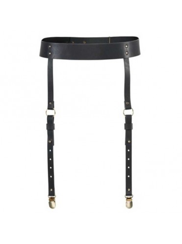Упряжь-пояс Bijoux Indiscrets MAZE Suspender Belt, черная