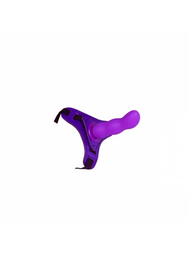 Страпон STRAP-ON CURVED DONG PURPLE