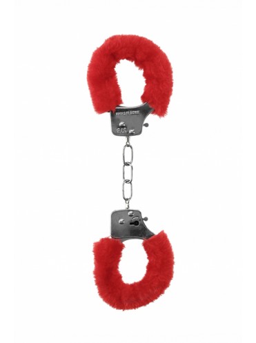 Металлические наручники с меховой обивкой Pleasure Handcuffs Furry