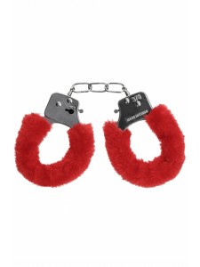 Металлические наручники с меховой обивкой Pleasure Handcuffs Furry