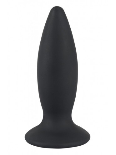Black Velvets Анальная вибровтулка, M черная 12,8х3,8 см