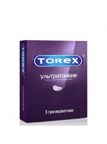 Презервативы ультратонкие гладкие TOREX, 3 шт