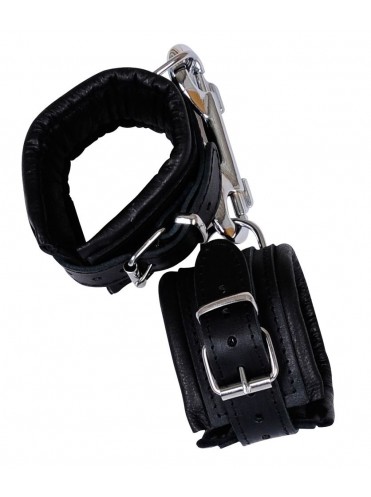 Кожаные наручники Zado чёрные