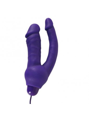 Анально-вагинальный вибромассажер Double Pleasure Vibe, фиолетовый