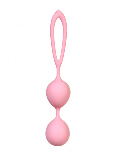 Вагинальные шарики розовые силикон 3,1 см