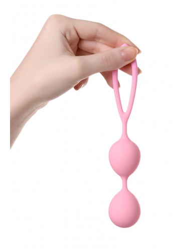 Вагинальные шарики розовые силикон 3,1 см