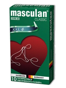 Masculan Classic 4, 10 шт Увеличенного размера