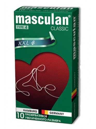 Masculan Classic 4, 10 шт Увеличенного размера