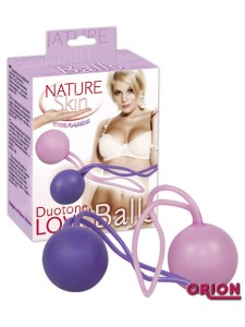 Маленькие бархатистые вагинальные шарики Nature Skin Duotone Balls