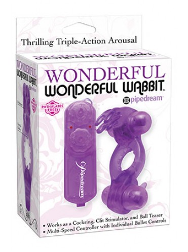 Насадка стимулирующая Wonderful Wonderful Wabbit фиолетовая