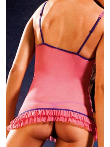 Маленькое сексуальное мини-платье OS (42-46), синий/розовый